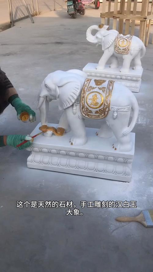 山东汉白玉石雕大象多少钱一对福建花岗岩石材加工大象雕塑哪里卖