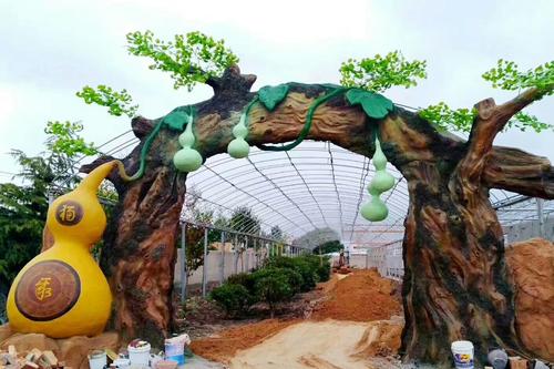 安徽雕塑厂假山假树